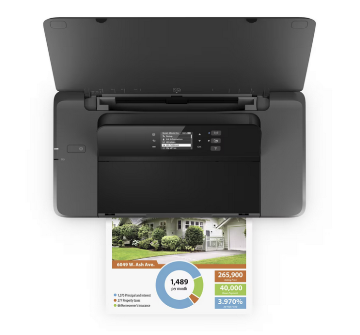 HP OfficeJet 200 Mobile TinÂ­tenÂ­strahlÂ­druÂ­cker A4, Drucker, ePrint, AirPrint, USB, WLAN