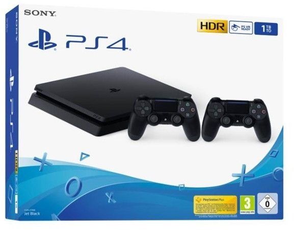 ps4 slim 1tb with 2 controllers